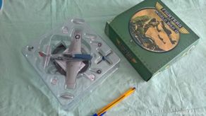 Militaria: Avion Metal Diecast North American P-51D Mustang, pilot George Preddy, 1944, 1:72, Atlas